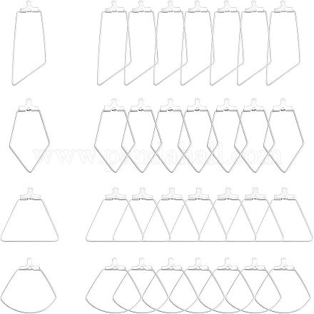 48 шт. 4 стиля подвески из нержавеющей стали 304 STAS-UN0022-08P-1