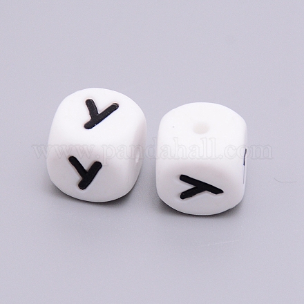 Silicone Beads SIL-WH0002-25B-Y-1