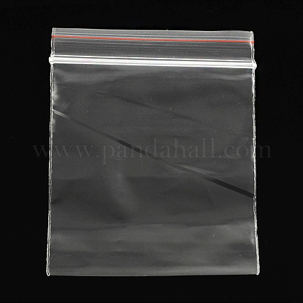 プラスチックジップロックバッグ  再封可能な包装袋  トップシール  セルフシールバッグ  長方形  透明  35x25cm  片側の厚さ：1.6ミル（0.04mm） OPP-Q001-25x35cm-1