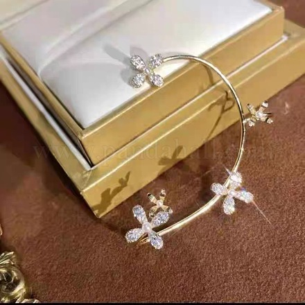 Серьги-каффы из сплава стразов WGB3C66-14-1