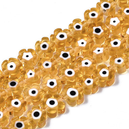 Chapelets de perles vernissées manuelles LAMP-N023-002C-05-1