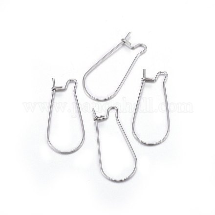 316L Titanium Steel Hoop Earrings STAS-P210-28P-1