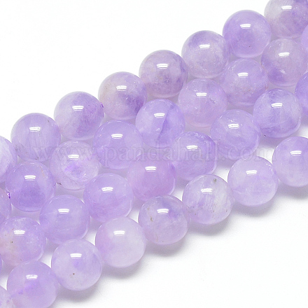 Natural Amethyst Beads Strands G-S264-12-10mm-1