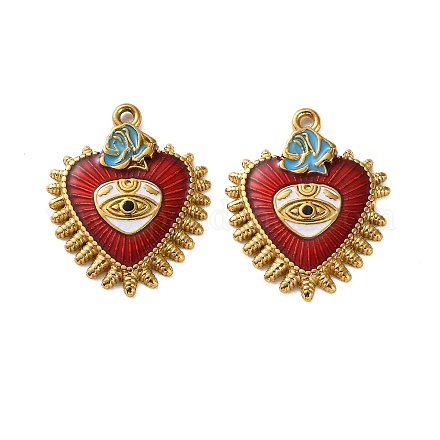 Подвески из нержавеющей стали 304 с эмалью STAS-B100-08G-1