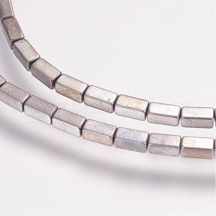 Electroplate Non-magnetic Synthetic Hematite Bead Strands G-P244-09A-1