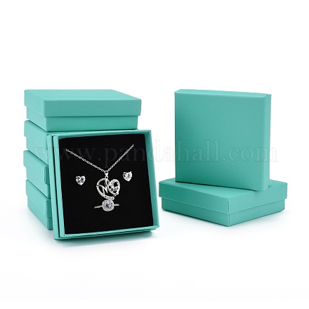 Boîte-cadeau en carton coffrets de bijoux CBOX-F004-01A-1