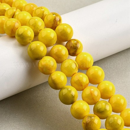 Естественно полосатый каменные бусы нити G-D315-A01-04-6mm-1