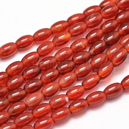 Dyed Natural Agate Oval Bead Strands G-L406-06C-1
