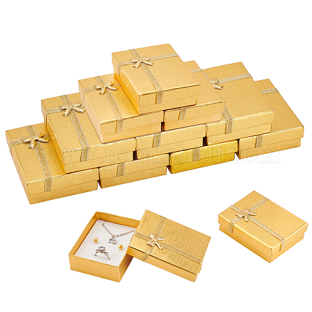 Boîtes en carton de colliers avec pendentifs CBOX-BC0001-18A-1