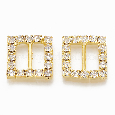 Laiton strass boucles RB-T008-03G-1