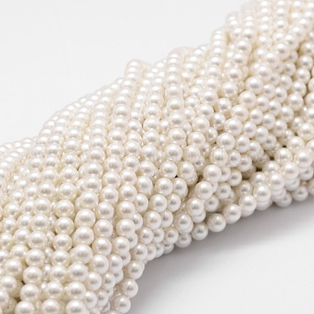 Chapelets de perles en coquille BSHE-L025-01-4mm-1