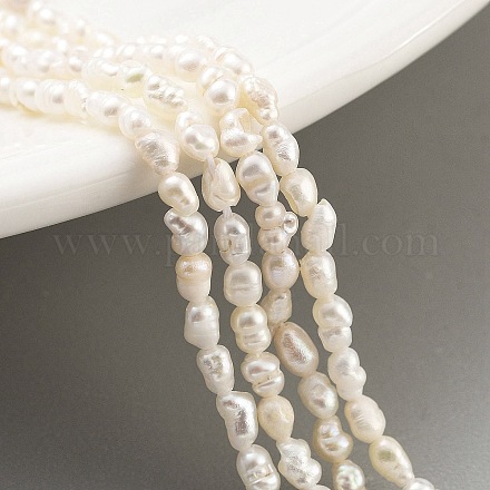 Бусы из натурального пресноводного жемчуга кеши PEAR-P062-21-1