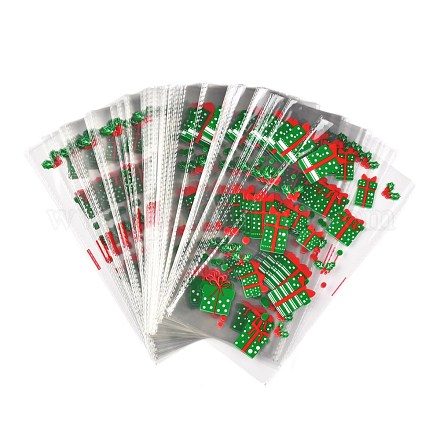 Bolsas de almacenamiento de plástico de opp de tema navideño ABAG-B003-08-1