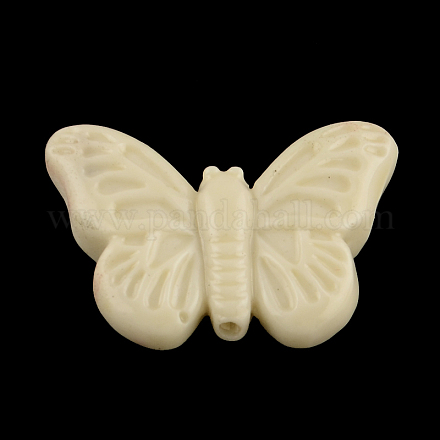 Dyed Butterfly Synthetical Coral Beads CORA-R011-13I-1