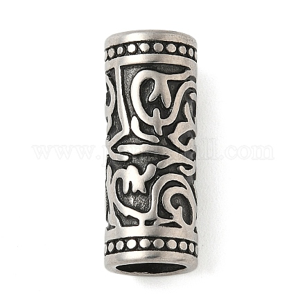 Трубчатые бусины из нержавеющей стали 304 STAS-Z147-12AS-01-1