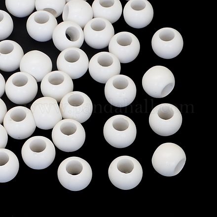 Rondelle acrilico opaco perline grande buco SACR-R888-06-1