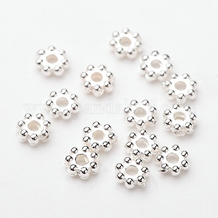 ABS Electroplated Snowflake Plastic Spacer Beads X-KY-I002-01B-1