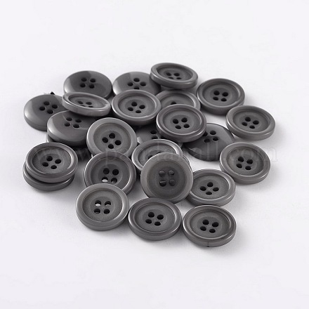 4-Agujero botones redondos de costura redondos para el diseño de vestuario BUTT-E120-28L-10-1