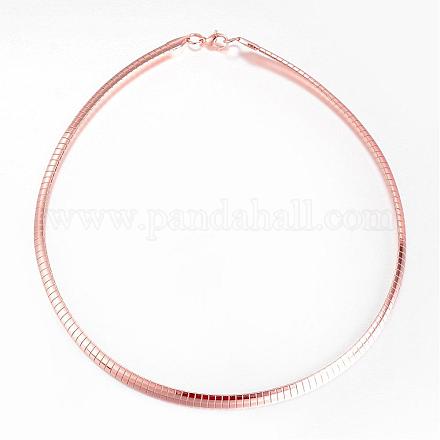 304 Stainless Steel Necklaces NJEW-D274-03RG-1
