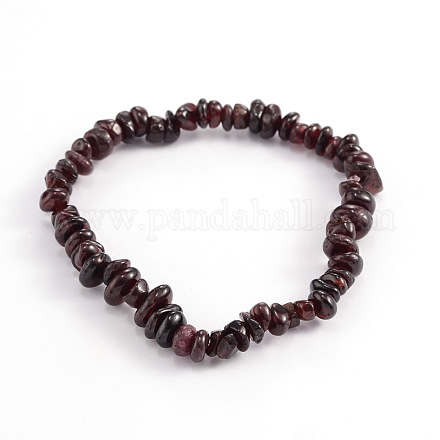 Bracelets extensibles avec perles en pierre précieuse naturelle BJEW-JB01823-04-1