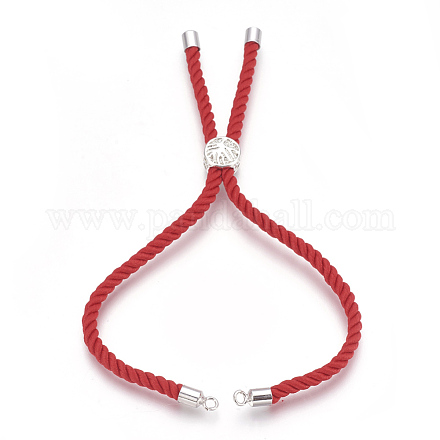 Cotton Cord Bracelet Making KK-F758-03F-P-1