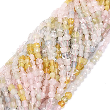 Chapelets de perles en morganite naturelle G-E569-F02-1