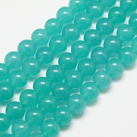 Chapelets de perles en jade de Malaisie naturelle X-G-M101-8mm-05-1