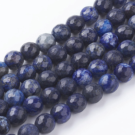 Filo di Perle lapis lazuli naturali  G-G059-8mm-1