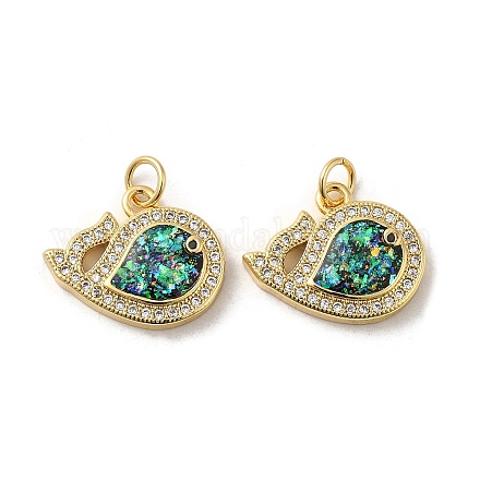 Покрытие стойки латунь микропаве фианиты с подвесками из синтетического опала KK-D088-38G-01-1