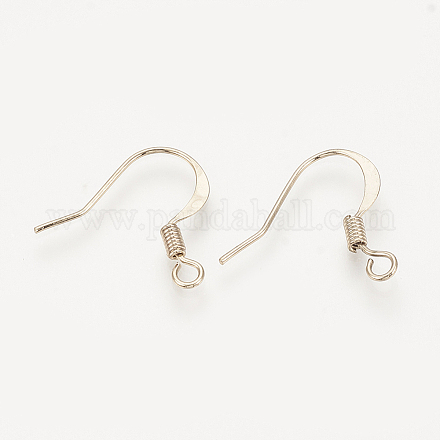 Crochets de boucle d'oreille français en laiton KK-T029-131LG-1