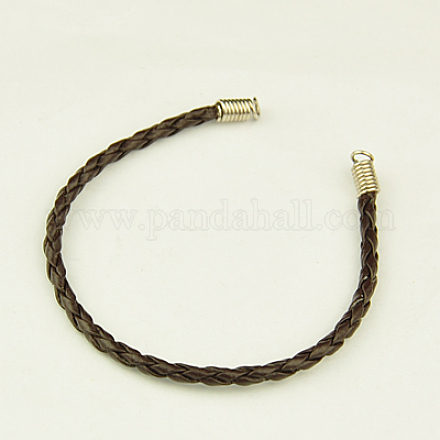 Braided PU Leather Cord Bracelet Making AJEW-JB00020-03-1