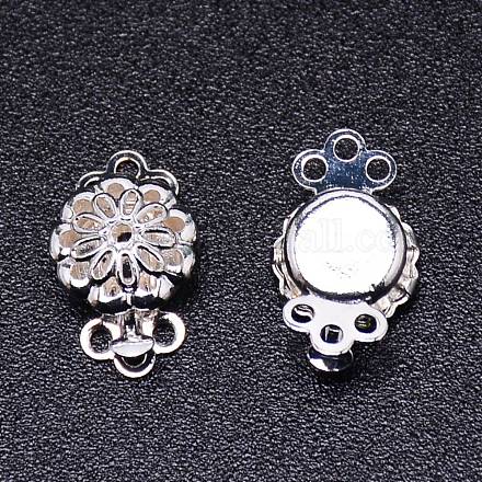 Застежки латунные коробки KK-WH0044-01S-1