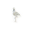 Alloy Rhinestone Pendants, Flamingo, Crystal, 28x15mm