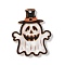 Opaque Acrylic Pendants, Hallowen Themes, Ghost, 35x28x2.5mm, Hole: 1.8mm