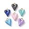 304 Stainless Steel Enamel Pendants, Golden, Heart, Mixed Color, 16x12x5.5mm, Hole: 2.3mm