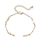 304 Stainless Steel Cross Link Chain Bracelet Making, Golden, 6-1/2 inch(16.6cm)