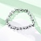 304 Stainless Steel Rectangle Link Chain Bracelets for Women Men, Stainless Steel Color, 8-1/2 inch(21.7cm)