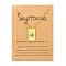 Twelve Constellations Pendants Necklaces, Stainless Steel Necklaces, Golden, Sagittarius, 15.75 inch(40cm)
