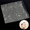 Polyester Mesh Tulle Fabric, with Small Ball Lace, for DIY Bride's Headdress and Veil, Dark Gray, 25x0.03~0.18cm