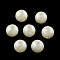 Matte Round ABS Plastic Imitation Pearl Beads, Marine Blue, 8mm, Hole: 1mm, about 2000pcs/bag