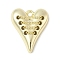 Alloy Pendants, Heart, Rack Plating, Golden, 23.5x19.5x5mm, Hole: 2mm