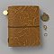 Leather Notebook, Travel Journal, Rectangle, Peru, 85x80x18mm