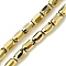 Electroplate Glass Beads Strands, Full Rainbow Plated, Faceted, Column, Gold, 6x4mm, Hole: 0.9mm, about 80pcs/strand, 20.31''(51.6cm)