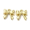 Rack Plating Alloy Pendants, Cadmium Free & Nickel Free & Lead Free, Bowknot, Golden, 11x10.5x3mm, Hole: 1.6mm