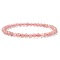 4mm Round Natural Strawberry Quartz Beads Bracelet for Men, European and American Retro Simple Versatile Stretch Bracelets, 7-1/2 inch(19cm)