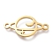 304 Stainless Steel Links Connectors, Laser Cut, Planet with Moon & Star, Golden, 10.5x20.5x1mm, Hole: 1.5mm