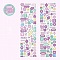 PET Plastic Stickers, for DIY Scrapbooking, Photo Album Decoration, Medium Purple, 65x42mm