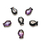 Transparent Glass Beads, Fish, Black, 10x14mm, Hole: 1.2mm