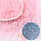 6/0 Luminous Glass Seed Beads, Round Hole, Frosted Inside Colours, Glow in the Dark, Rondelle, Pearl Pink, 4.5x3.5mm, Hole: 1.5mm, about 500pcs/50g