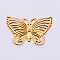 Iron Filigree Joiners Links, Butterfly, Golden, 27x43x2mm